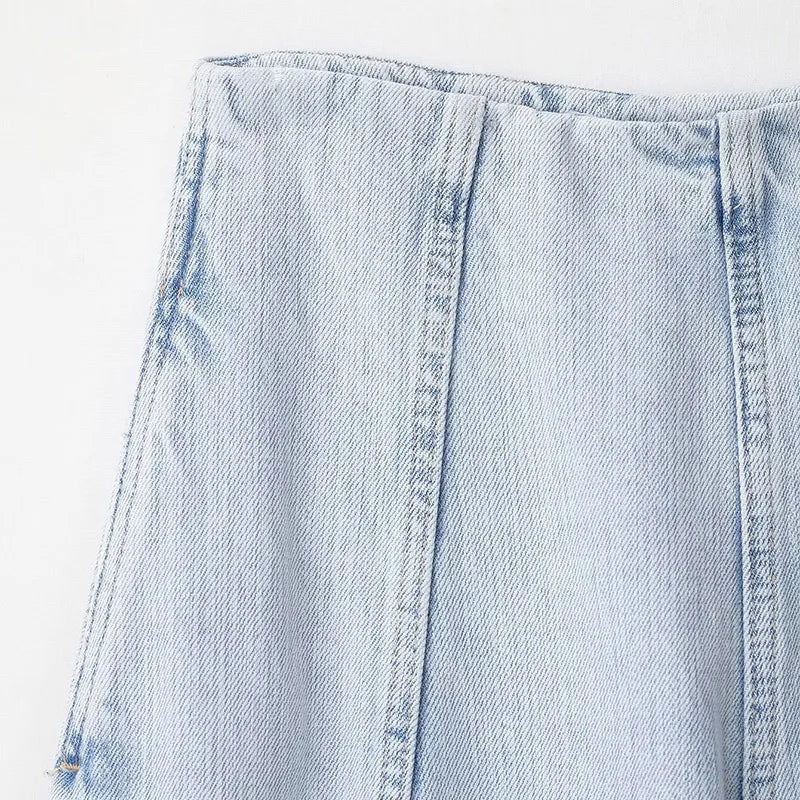 Jeans patchwork vita bassa donna – pantaloni larghi Y2K stile street fashion 2025