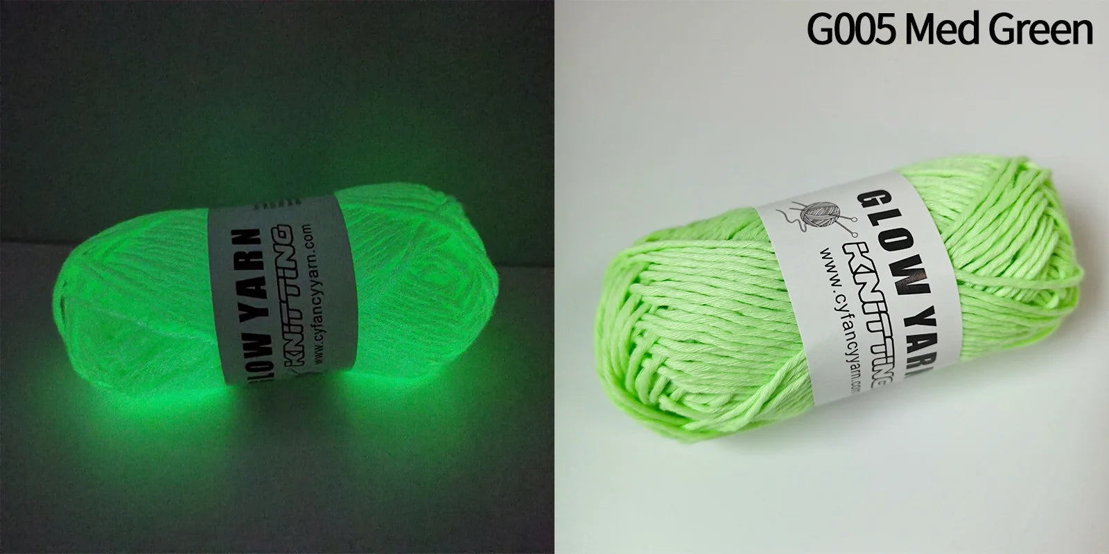 Filato luminoso in poliestere da 2 mm – Ideale per maglioni e cappelli che brillano al buio