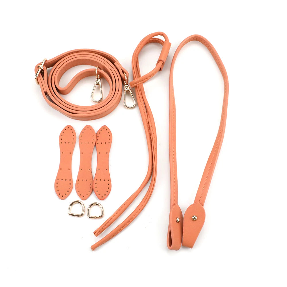 Kit Accessori per Borse Fai-da-Te – Set Manici & Fondo in Ecopelle per Borsa a Spalla