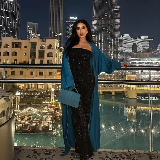 Set denim con paillettes da donna – Gilet crop + jeans vita alta con zip, outfit street style 2025