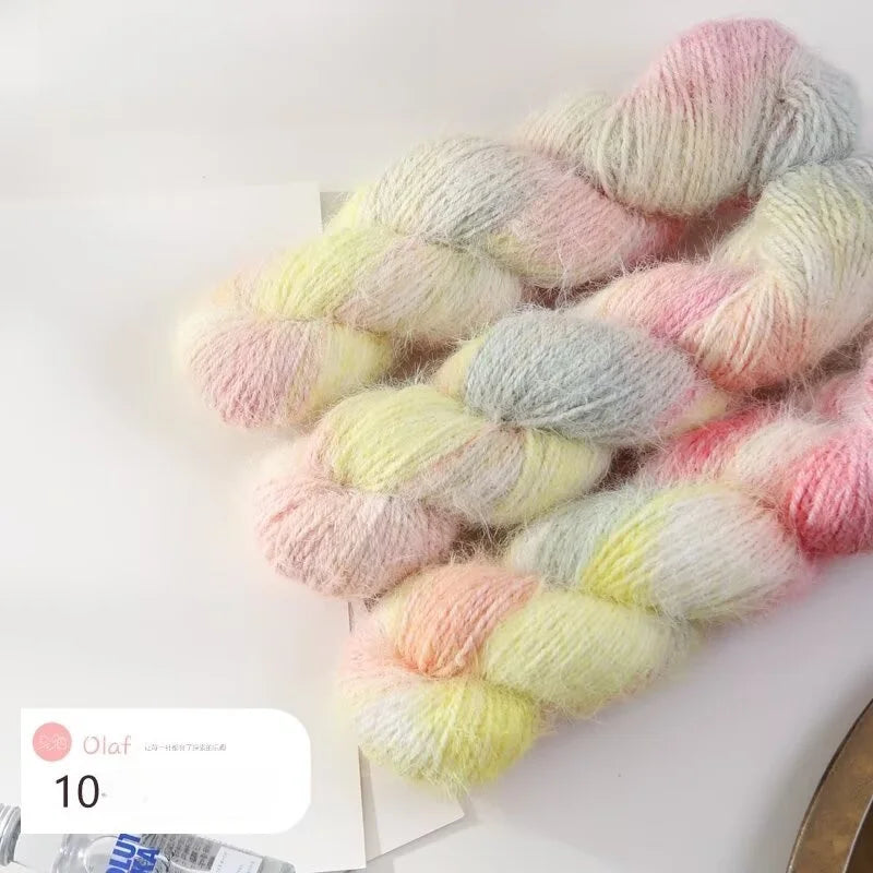 Filato Lana Multicolore Sfumato – Gomitolo Gradient per Maglieria e Uncinetto