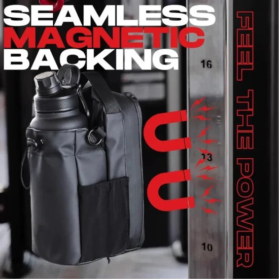 Borsa da Palestra per Telefono e Porta borraccia Magnetica Grande Capacità