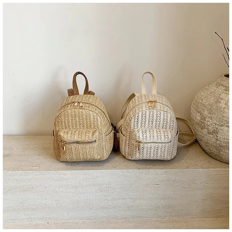 Zaino Mini Donna in Paglia 2025 – Casual Estivo e Versatile