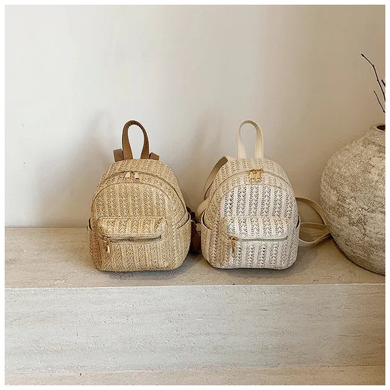 Zaino Mini Donna in Paglia 2025 – Casual Estivo e Versatile