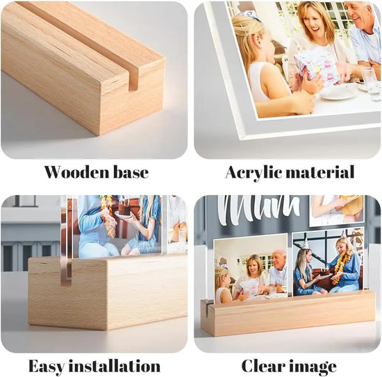 Targa Personalizzata con Musica Spotify – Lampada Acrilica Foto per Regalo Romantico