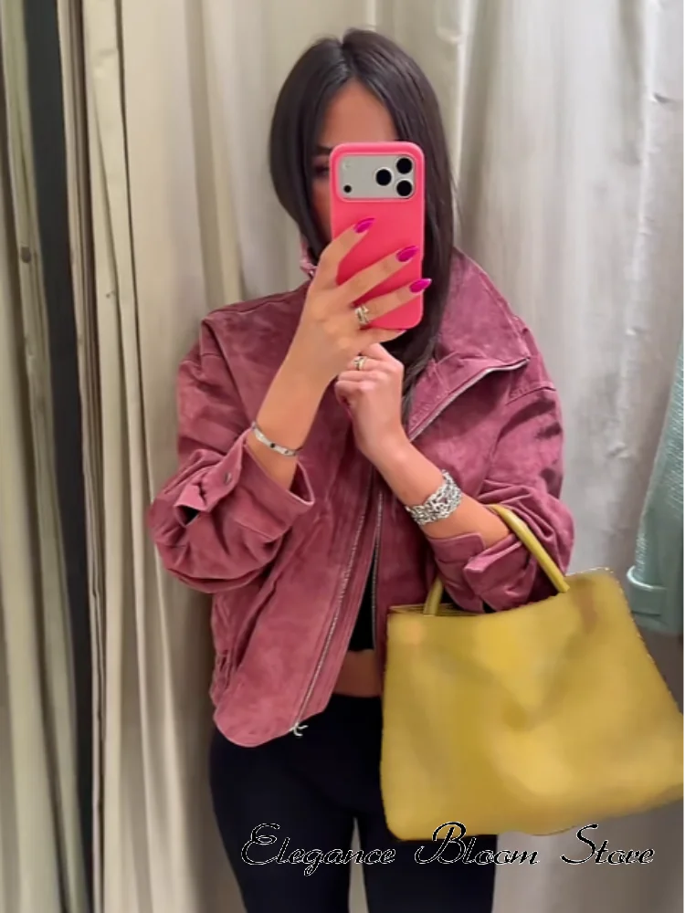 Bomber Donna Collo Alto con Zip - immagine 3