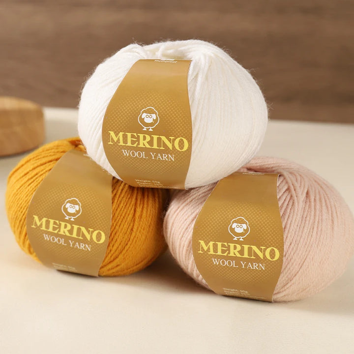 Set 500 g Filato Lana Medio-Spesso – 10 Gomitoli per Maglieria e Uncinetto
