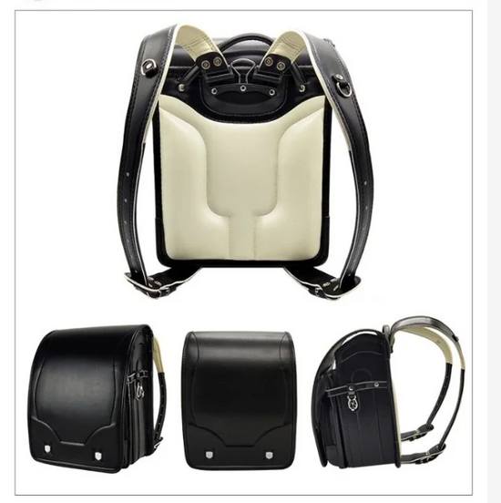 Zaino Scuola Giapponese Randoseru in Ecopelle – Backpack Rigido Ergonomico Bambini