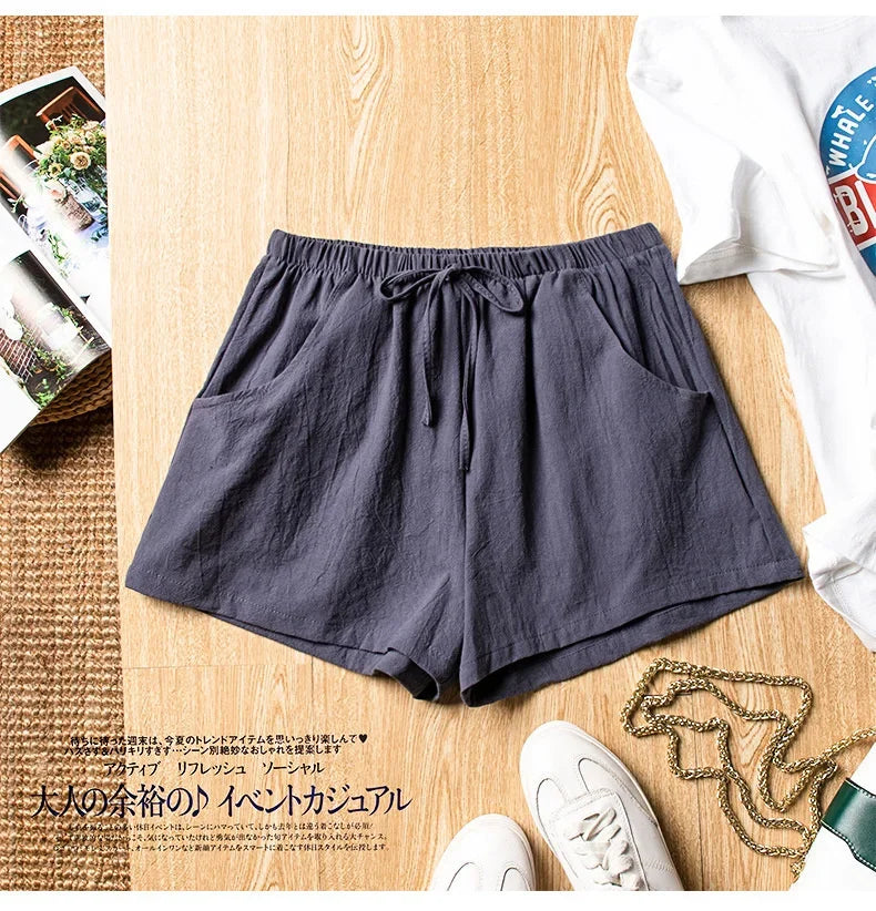 Shorts Donna Vita Elastica con Fiocco – Pantaloncini Casual Sportivi