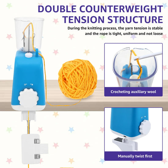 Macchina Elettrica per Maglia Cordoncino – Knitting Machine DIY per Filati