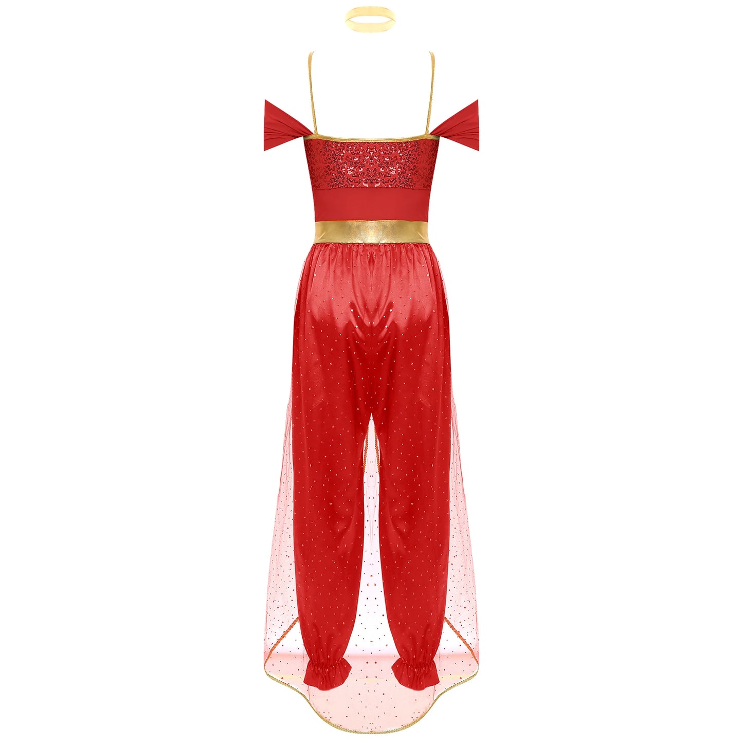 Costume da Principessa Araba / Jasmine Bollywood – Outfit Cosplay per Feste e Halloween