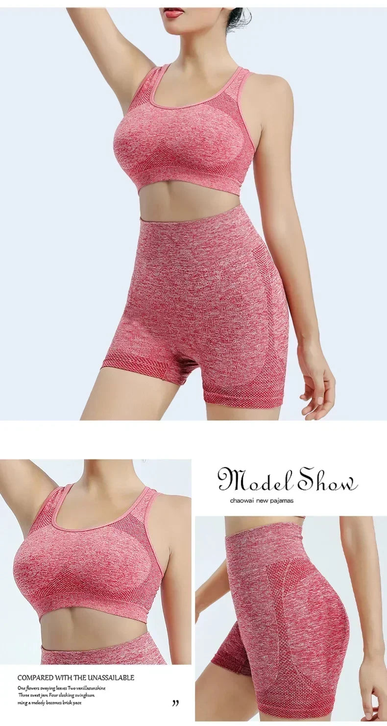 Set yoga seamless donna 2025 – top e shorts coordinati in tessuto tecnico ad alta performance
