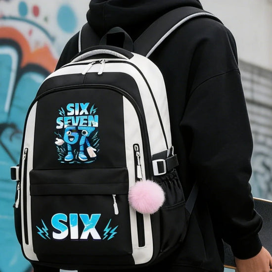 Fashion Middle High Student Backpack Six Seven Italian Brainrot Meme Pattern Mochilas Boys Girls Cartoon 67 Trennd Bagpack Gifts