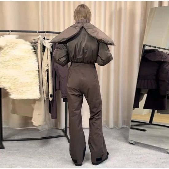 Tuta invernale donna con zip o giacca, diverse versioni