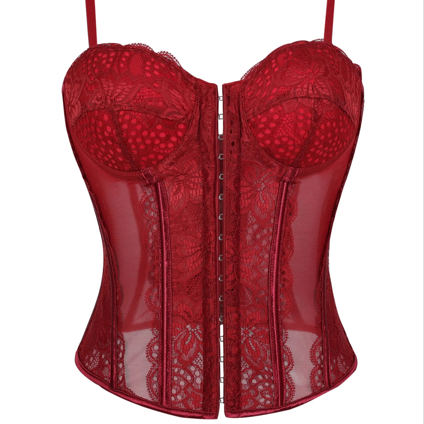 Corsetto Halter in Pizzo – Top Sexy Push Up Donna
