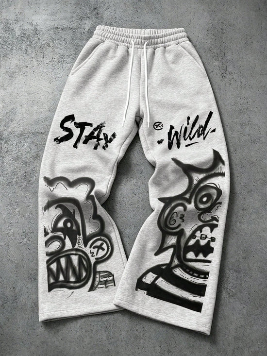 Pantaloni Streetwear Unisex con Stampa Graffiti 3D - immagine 8