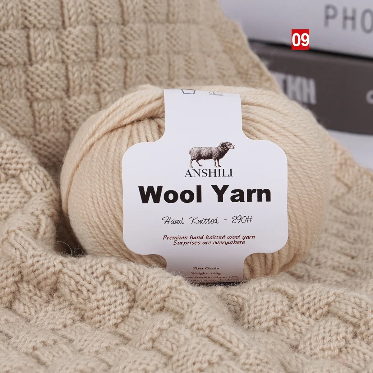 Filato Lana  Spessore Medio – Gomitolo per Maglieria e Uncinetto, Ideale per Maglioni & Accessori