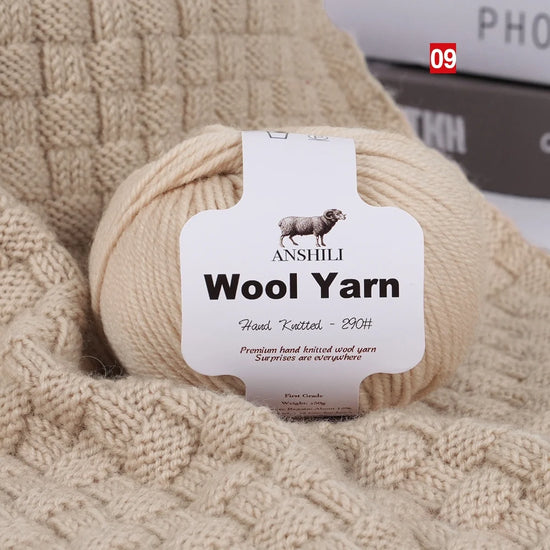 Filato Lana  Spessore Medio – Gomitolo per Maglieria e Uncinetto, Ideale per Maglioni & Accessori