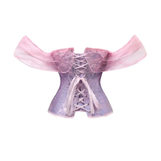 Corsetto Elegante Donna con Spalline a Sbuffo