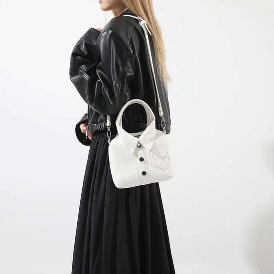 Borsa compatta quadrata in PU – shoulder / crossbody bag con zip, design elegante e di qualità per donna 2025