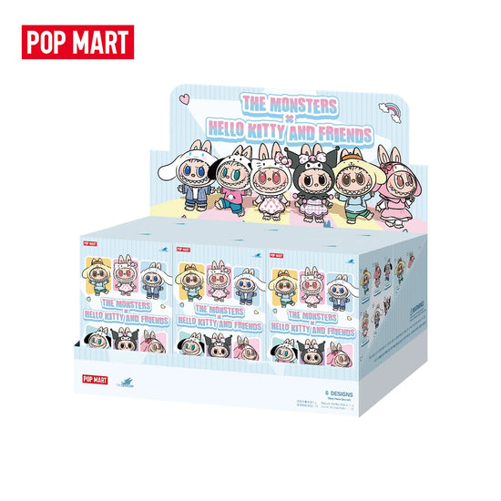 Blind Box Pop Mart Labubu x Sanrio – Pendant Kawaii da Collezione 1/6 pezzi