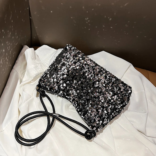 Borsa piccola donna con paillettes – shoulder bag trendy scintillante per serate & outfit glamour 2025