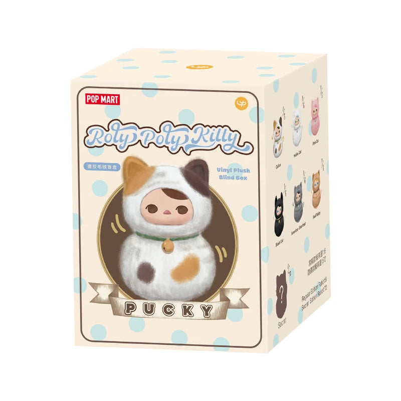 Pop Mart Pucky Kitty Blind Box – Gatto Peluche Misterioso da Collezione