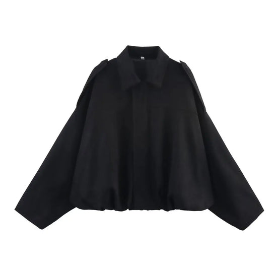 Giacca Bomber Oversize  Donna Stile Vintage – Giubbotto Elegante e Morbido per Occasioni Speciali