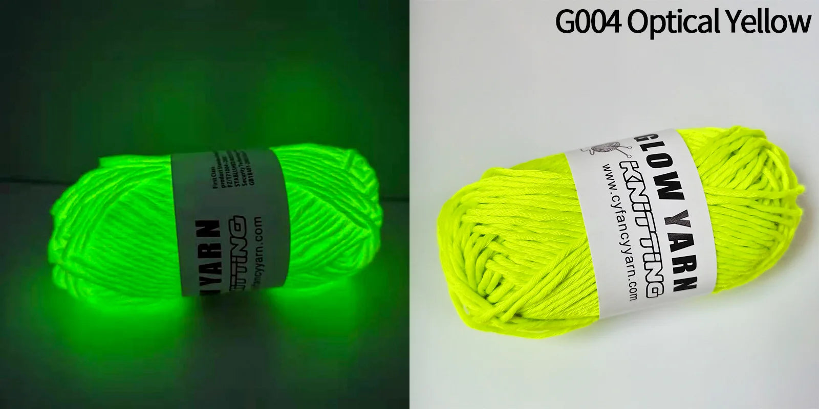 Filato luminoso in poliestere da 2 mm – Ideale per maglioni e cappelli che brillano al buio