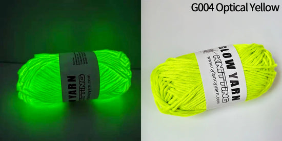Filato luminoso in poliestere da 2 mm – Ideale per maglioni e cappelli che brillano al buio