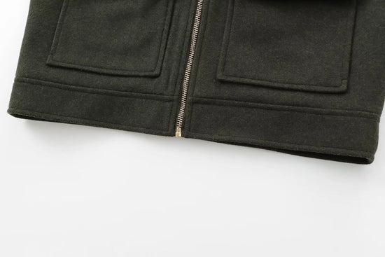 Giacca corta donna con zip, colletto e tasche - foto 12 della galleria
