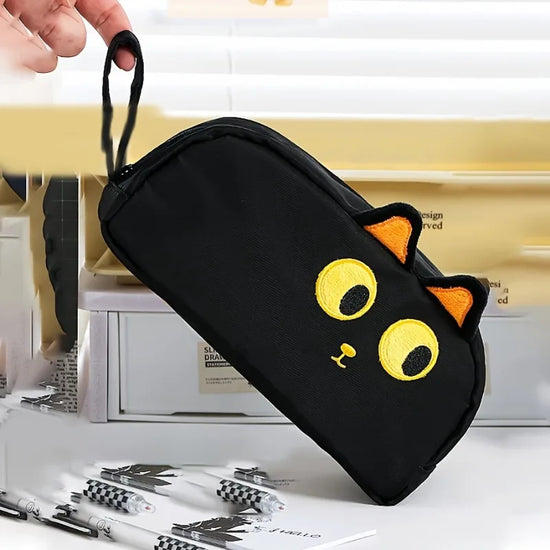 Astuccio Gatto Nero 3D – Portapenne Capiente per Scuola