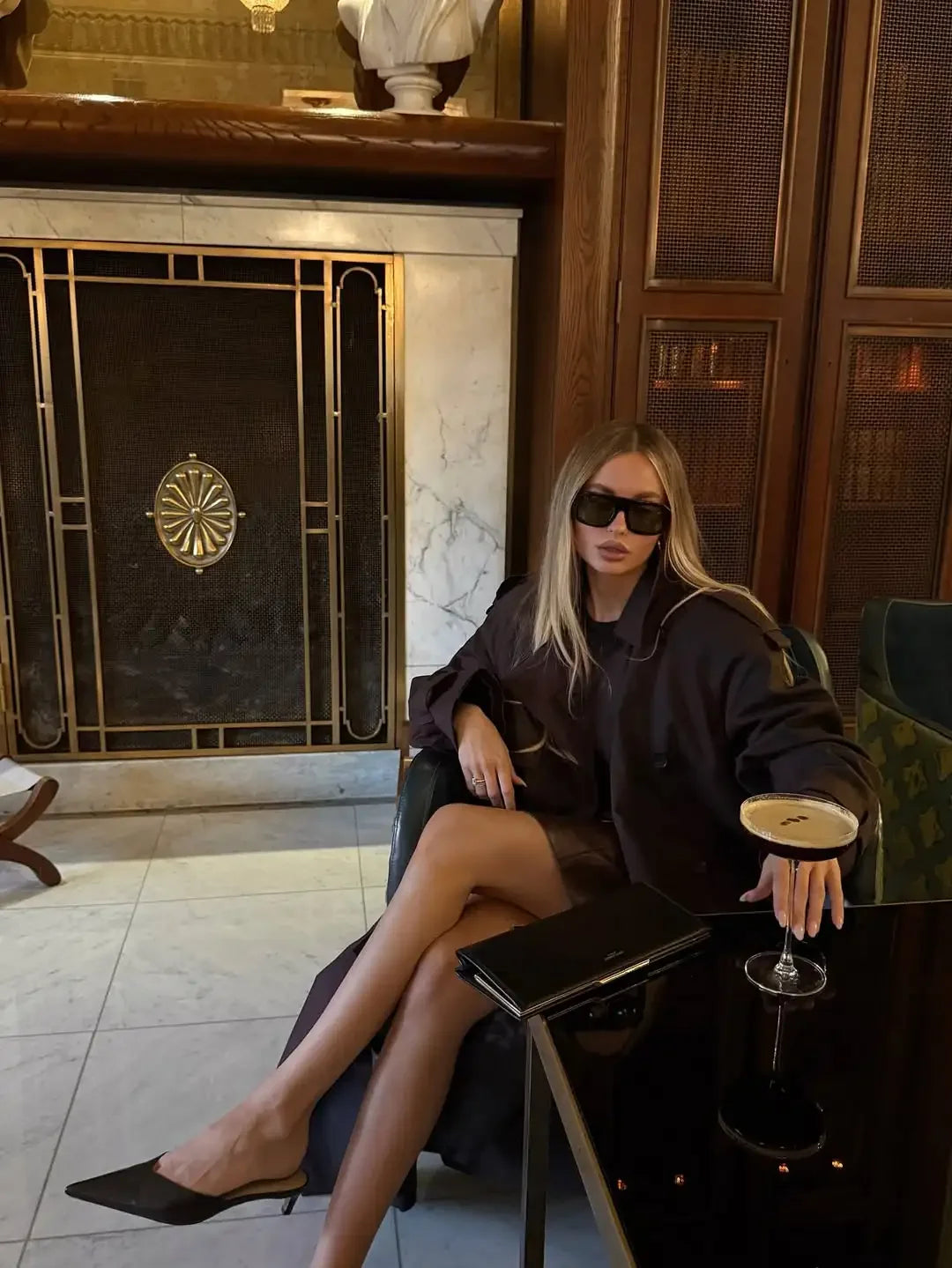 Trench coat donna con lacci – Giacca lunga a maniche lunghe, doppio petto, colletto a revers, stile casual elegante per l'autunno/inverno 2025