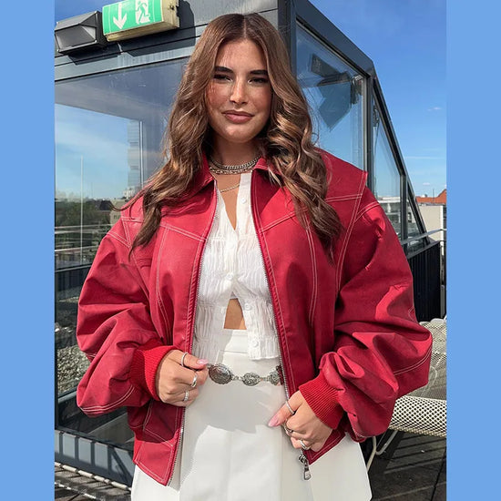 Bomber Donna Collo Alto con Zip - immagine 41