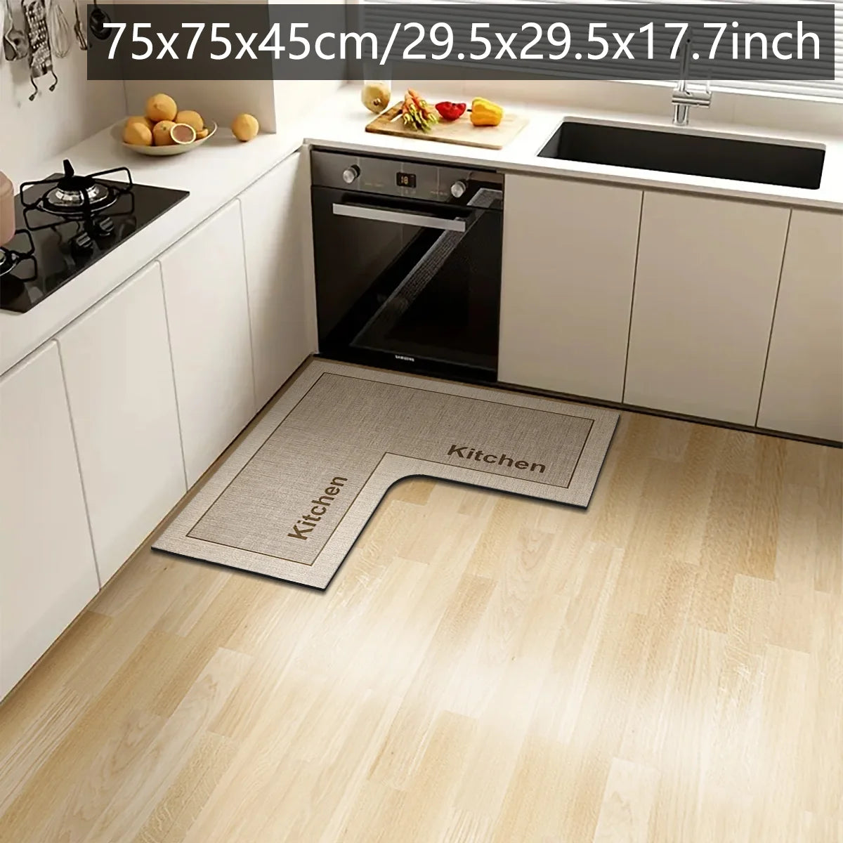 Tappeto Angolare Cucina e Bagno a L – Assorbente e Lavabile