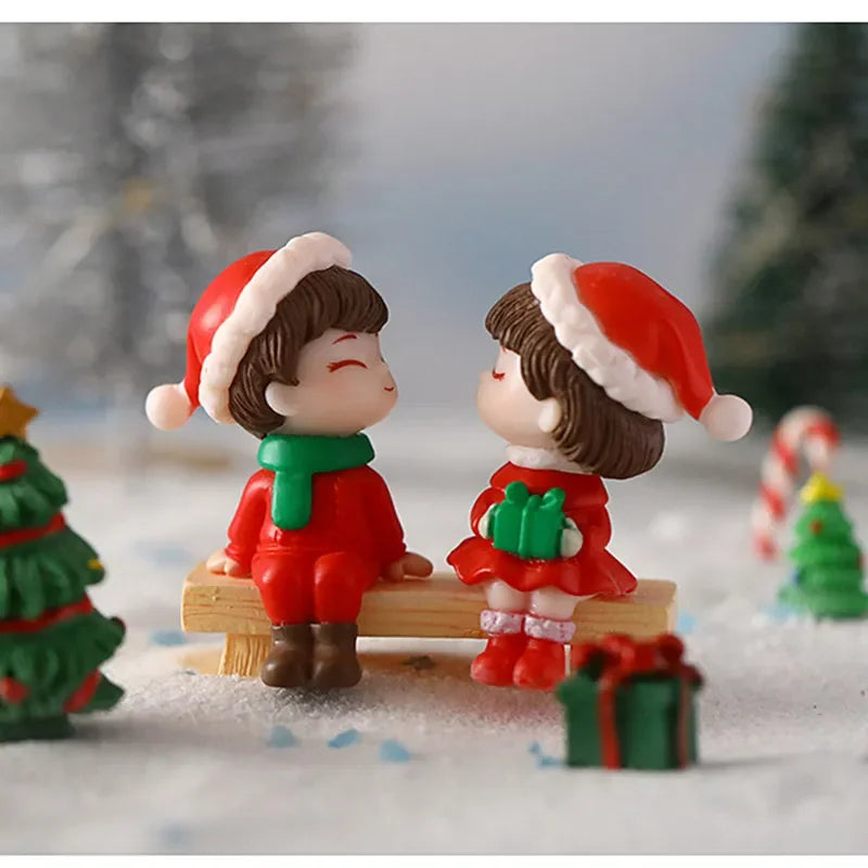 Set 1-10 pezzi per natale mini paesaggi – ornamenti natalizi, regalo creativo