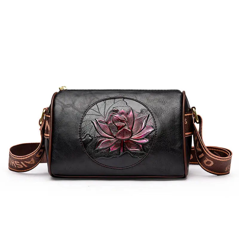 Borsa a tracolla donna con tasche e scomparti - Nero, codice 8