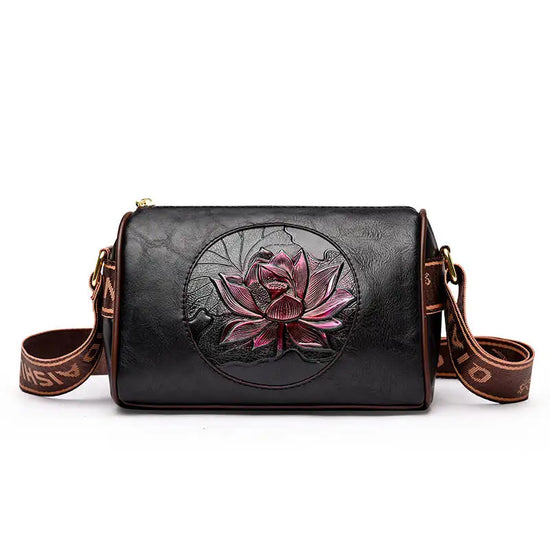 Borsa a tracolla donna con tasche e scomparti - Nero, codice 8