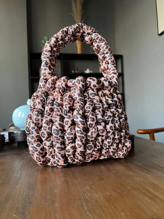 Borsa uncinetto in velluto intrecciato a mano – handbag artigianale unisex disponibile in più colori e dimensioni
