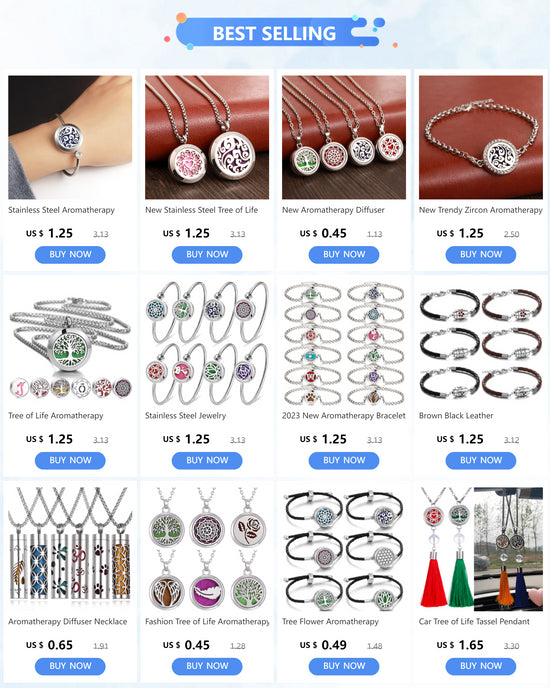 Bracciale diffusore aromaterapia argento in acciaio inox – Ciondolo profumato regolabile per oli essenziali