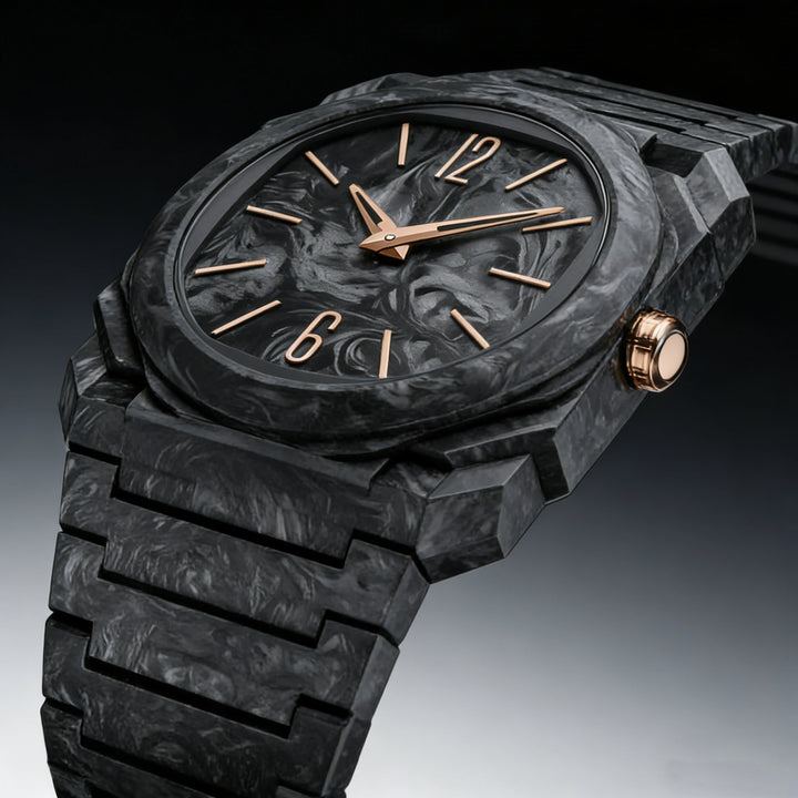Orologio Uomo Ultra Sottile al Quarzo 3ATM con Quadrante Effetto Marmo