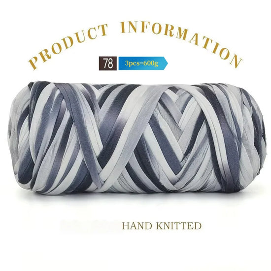 Set 3 gomitoli cloth yarn tessuto – filo intrecciato spesso per borse, tappeti, uncinetto e fai-da-te 2025