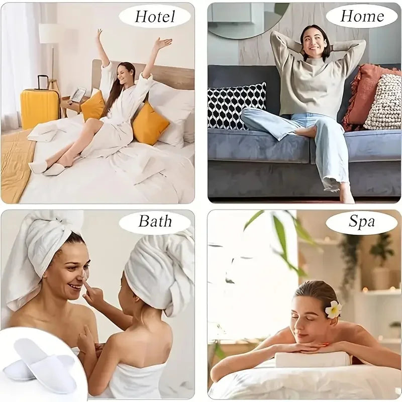 Pantofole Monouso Hotel e Spa – Ciabatte Bianche per Ospiti e Viaggio