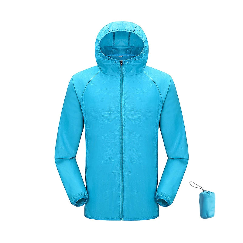 Giacca trekking unisex impermeabile e quick-dry – antivento, anti-UV e pieghevole per escursioni