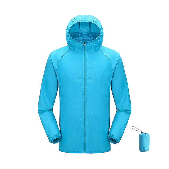 Giacca trekking unisex impermeabile e quick-dry – antivento, anti-UV e pieghevole per escursioni