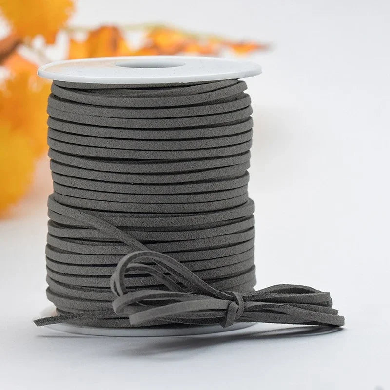 Cordoncino intrecciato in velluto coreano 45 m – Cordone in finta pelle decorazioni fai-da-te,