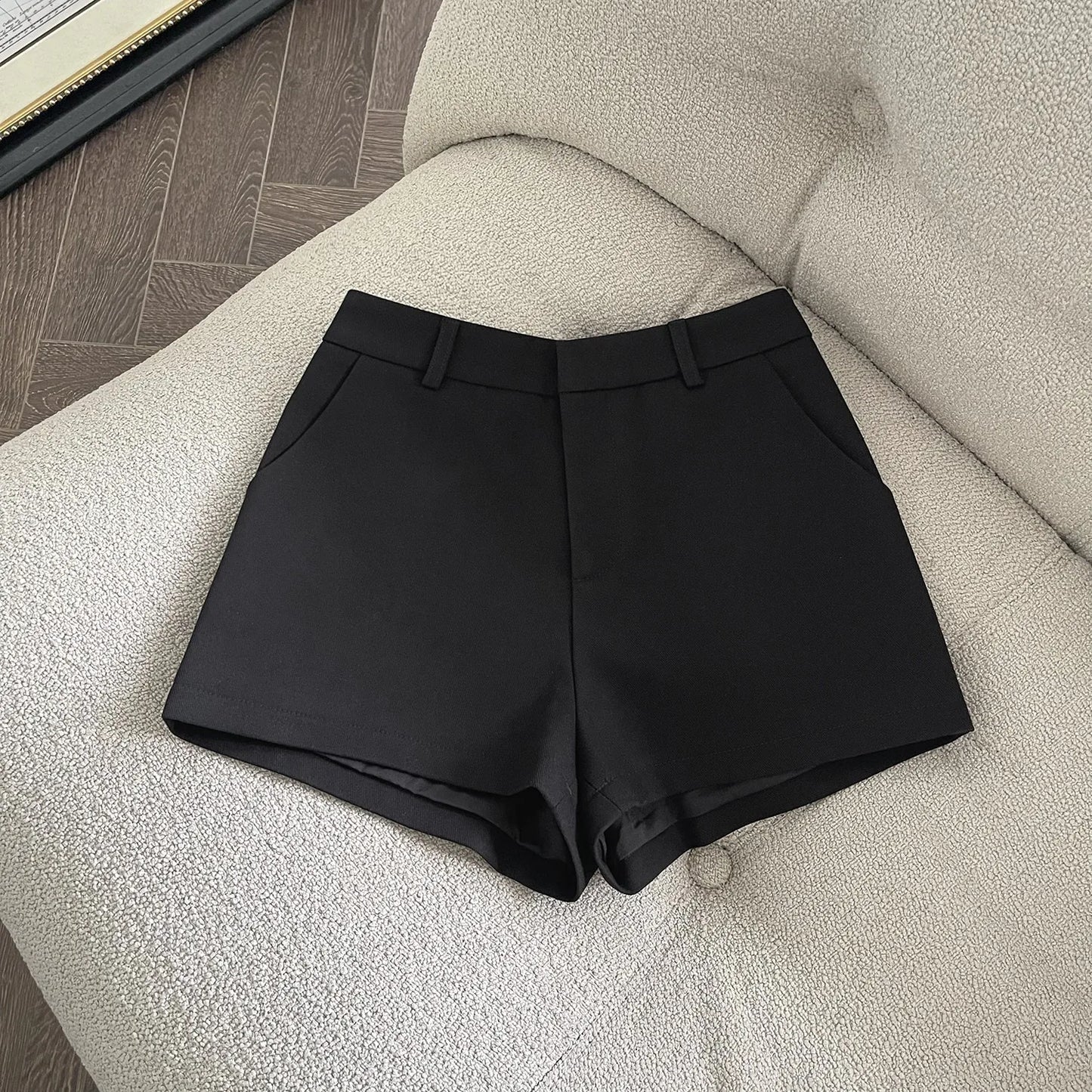 Shorts Donna Eleganti Vita Alta – Modello A-Line Office Chic
