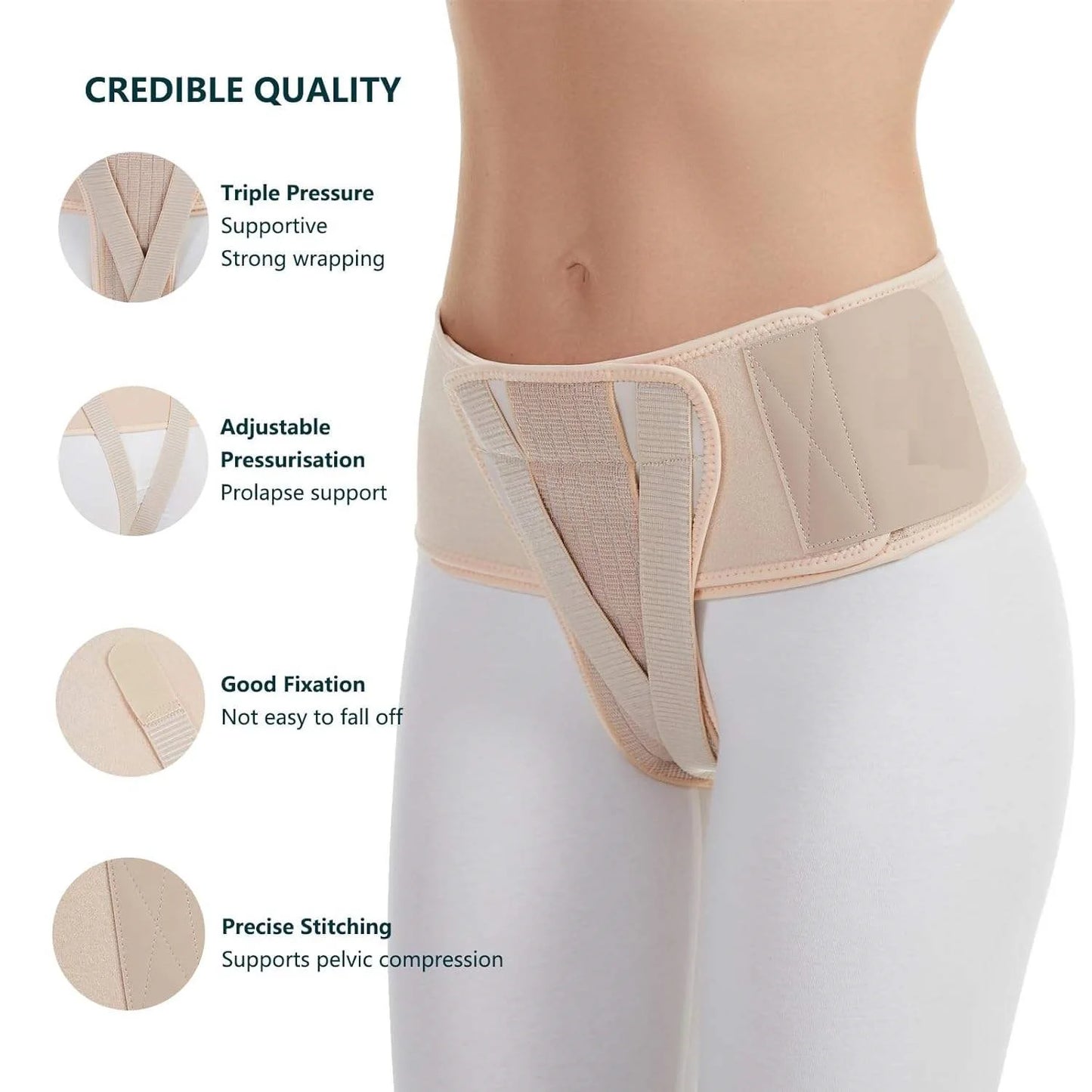Cintura Pelvica Supporto Donna – Fascia Gravidanza e Prolasso Regolabile Antidolore