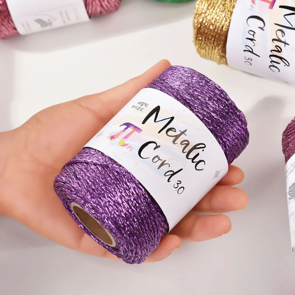 Filo metallico 3 mm hollow core 100 m – Wire colorato per borse, scarpe, sciarpe e progetti artigianali fai-da-te