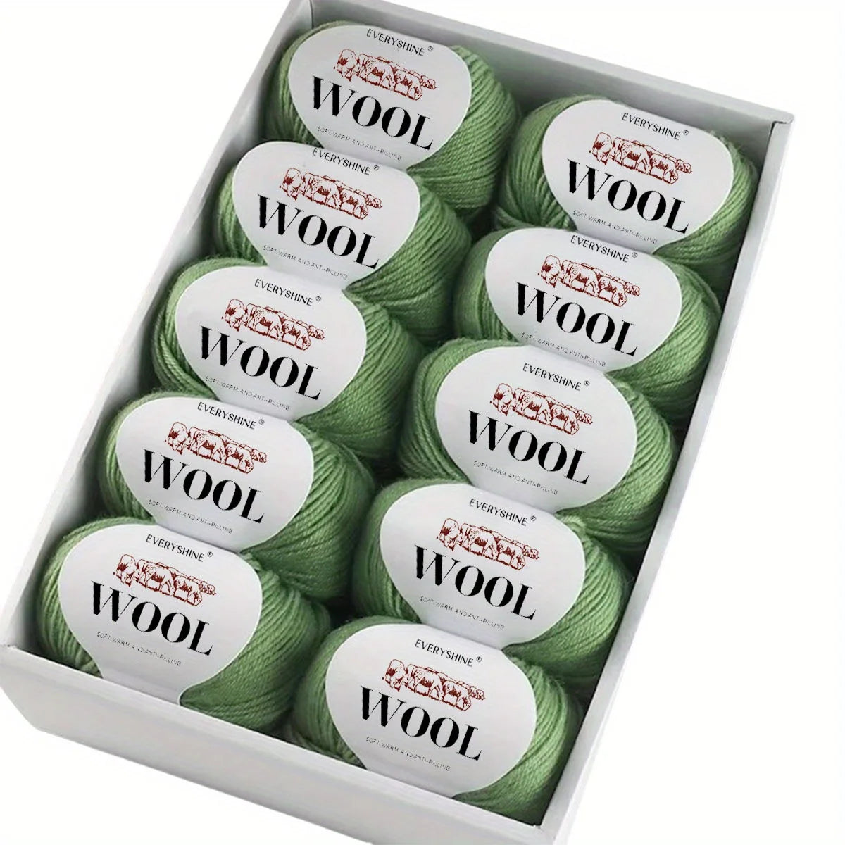 Set 6 pezzi Filato Lana – 300g Totali per Maglia & Uncinetto, Gomitoli Multicolore